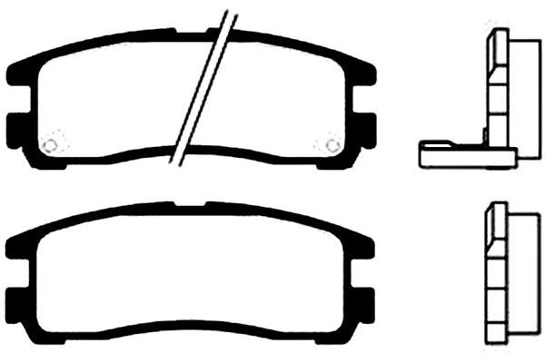 KAVO PARTS stabdžių trinkelių rinkinys, diskinis stabdys BP-5522